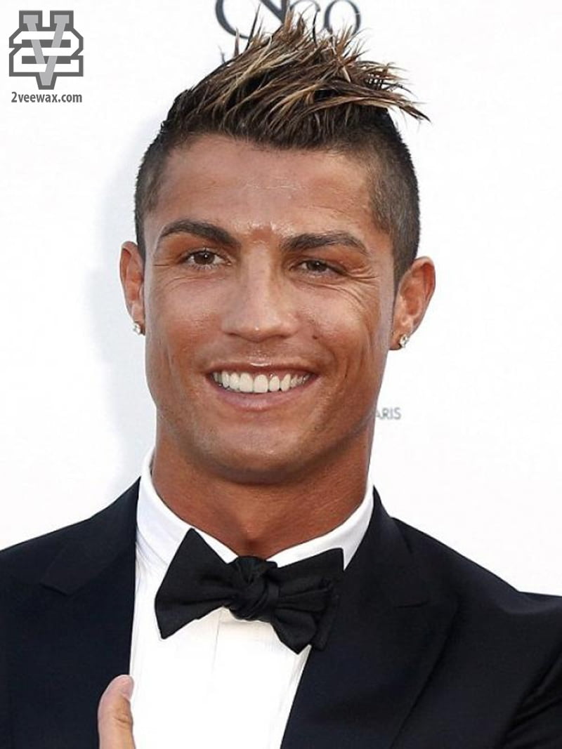 kiểu tóc nam đẹp Cristiano Ronaldo CR7 Spiky highlight