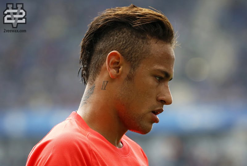 tóc nam đẹp undercut của neymar 2017