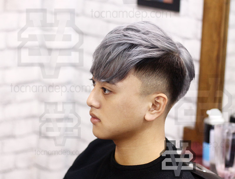 Kiểu tóc Undercut nhuộm Hàn Quốc