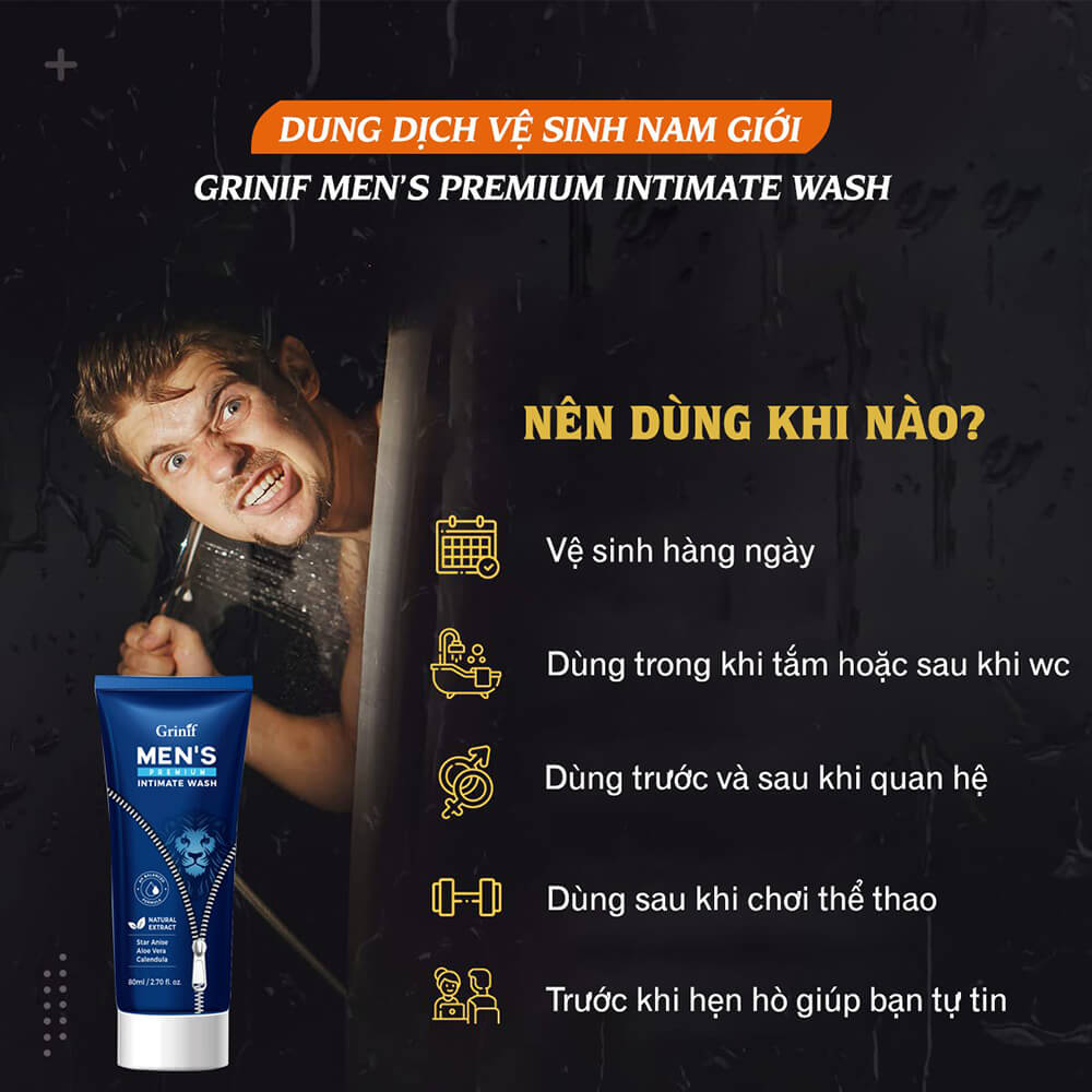 Grinif Men's Premium Intimate Wash chính hãng